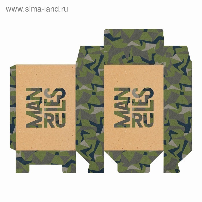 СКЛАДНАЯ КОРОБКА MAN RULES 16х23х7,5 см., арт. 3924794