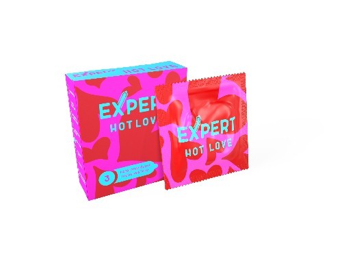 ПРЕЗЕРВАТИВЫ EXPERT HOT LOVE № 3 (С РАЗОГРЕВАЮЩИМ ЭФФЕКТОМ), NEW 3 штуки 