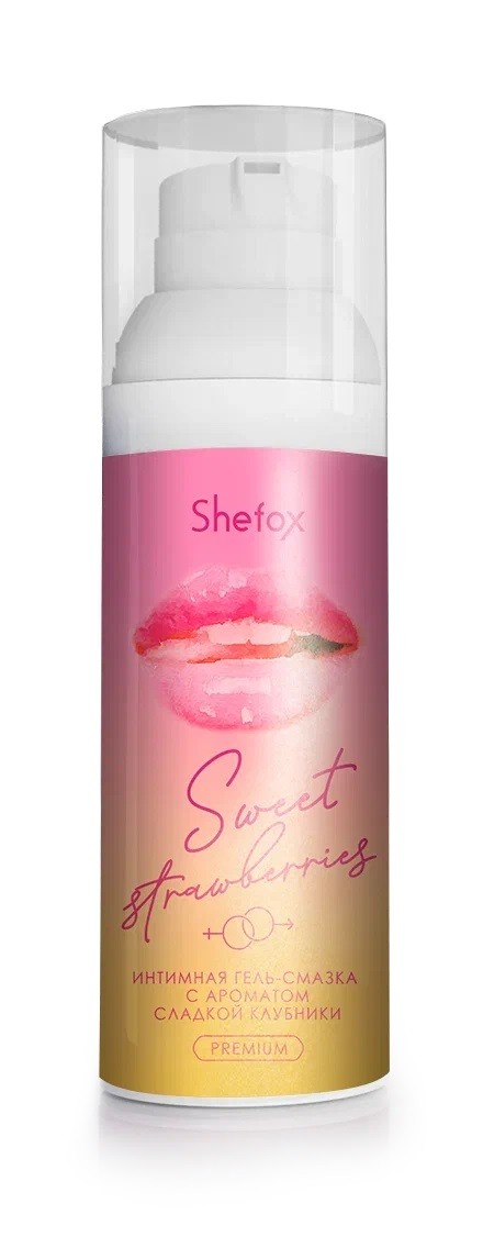 Интимная гель-смазка Shefox Premium «Сладкая клубника» - 50 мл.