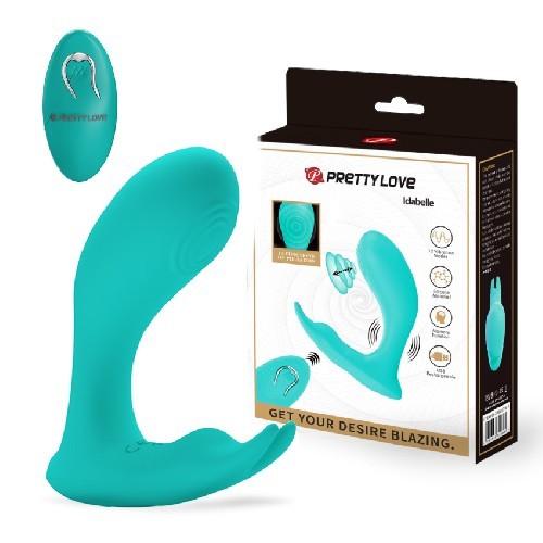 СТИМУЛЯТОР С ВИБРАЦИЕЙ 12 режимов вибрации, 12 режимов пульсации, L 101x92 мм D 33 мм, дистанционный пульт арт. BI-300052W-1