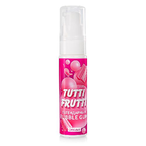 Интимный гель TUTTI-FRUTTI BUBBLE GUM 30 г  арт. LB-30021