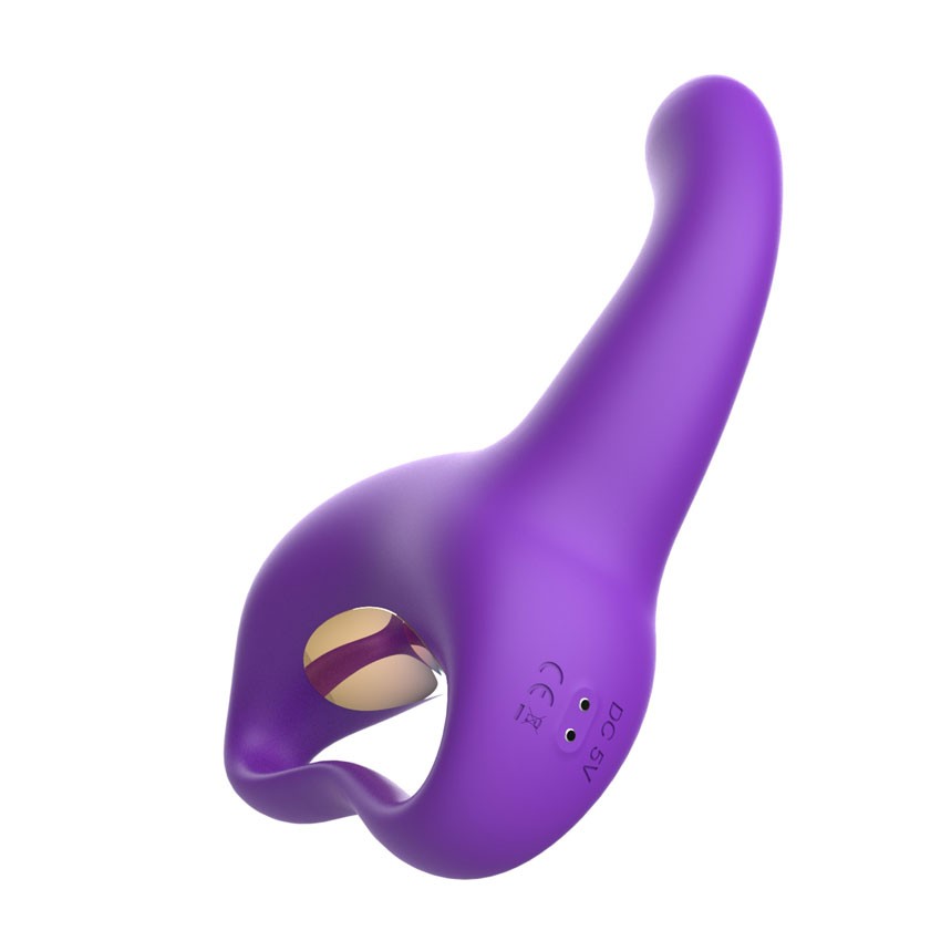 ВИБРОМАССАЖЁР 10 режимов стимуляции G-точки, L рабочей части 112 мм D 32 мм, фиолетовый арт. MY-1901
