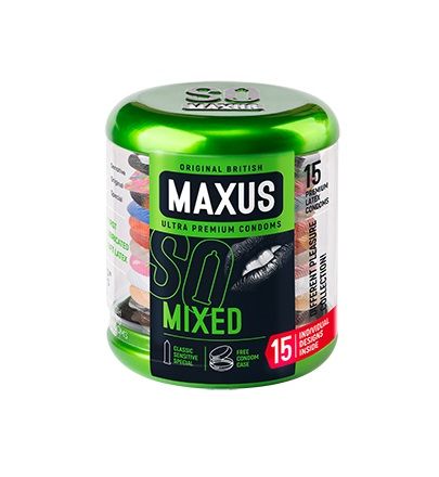 ПРЕЗЕРВАТИВЫ MAXUS MIXED № 15 (набор) в кейсе