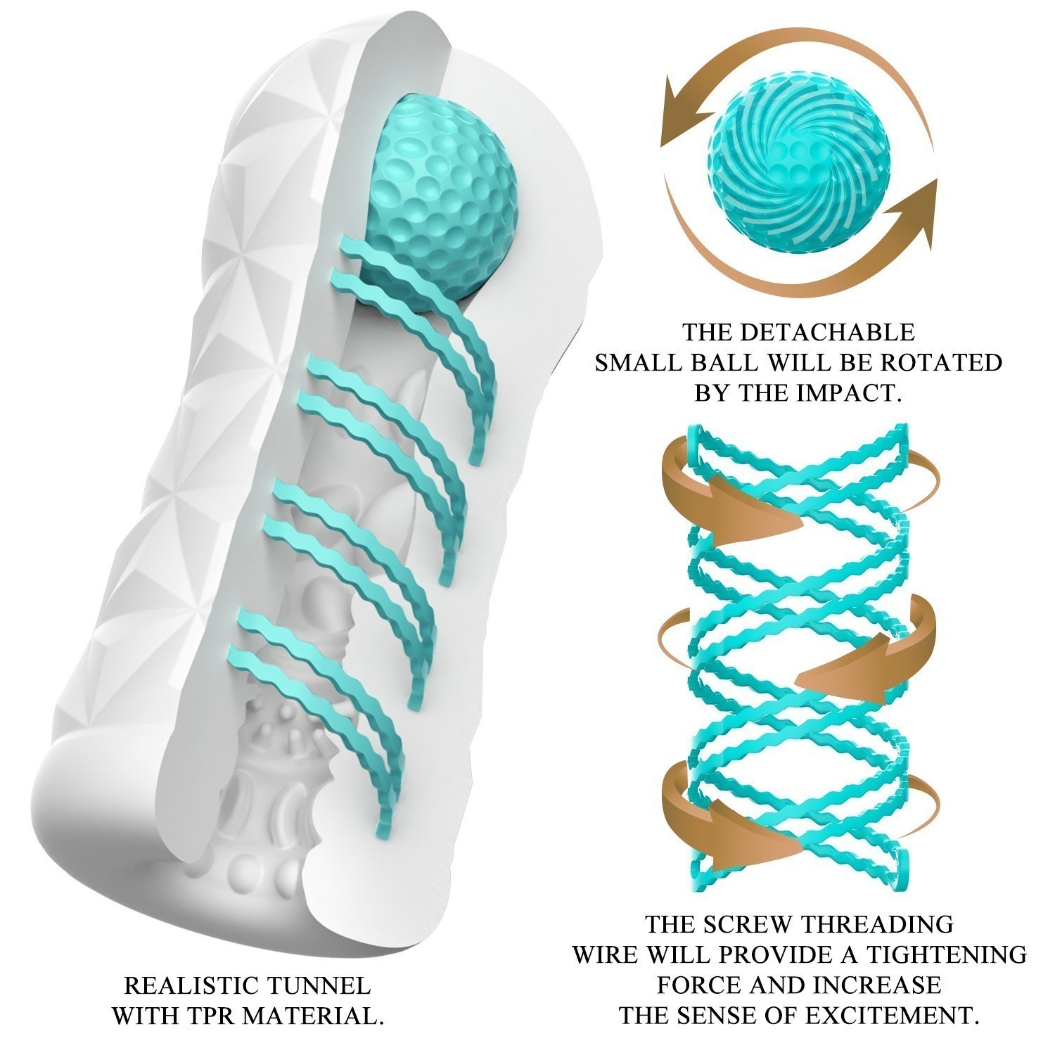 МАСТУРБАТОР вес 295 г, L 150 мм D 63 мм  арт. BM-009229T6-2