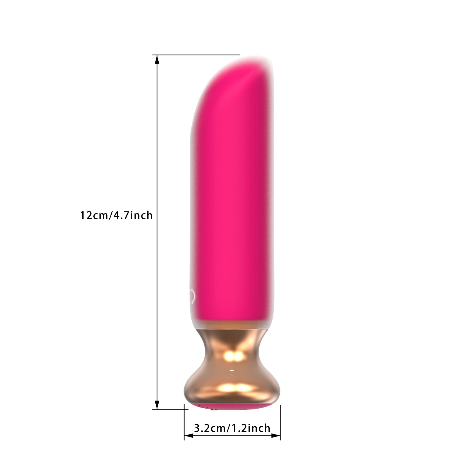ВИБРОМАССАЖЁР L рабочей части 90 мм D 29 мм, 10 режимов вибрации арт. MY-222