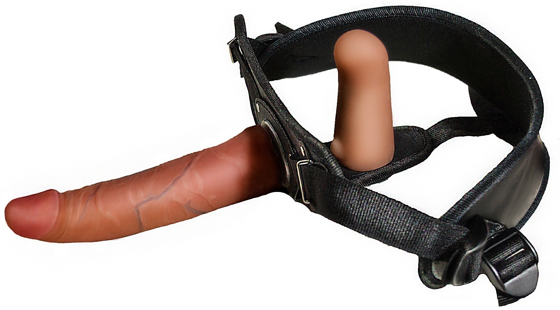 ЖЕНСКИЙ ПОЯС С НАСАДКАМИ: НАРУЖНАЯ L 180 мм, D 40 мм И ВНУТРЕННЯЯ L 100 мм, D 35 мм арт. 830703