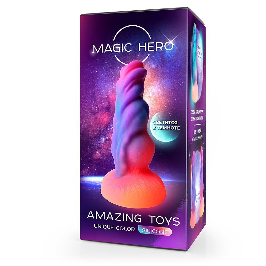 ФАЛЛОИМИТАТОР L 200 мм D 55 мм, светится в темноте арт. MH-13025