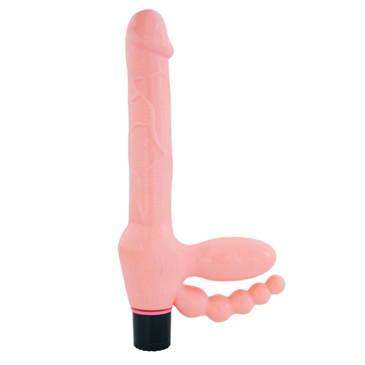 СТРАПОН АНАТОМИЧЕСКИЙ С ВИБРАЦИЕЙ (без ремней) L 165 мм D 35x25 мм арт. EE-10122