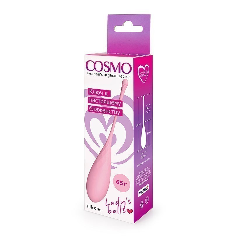 ВАГИНАЛЬНЫЙ ШАРИК L 80 мм D 28 мм,  вес 65 г арт. CSM-23139-2