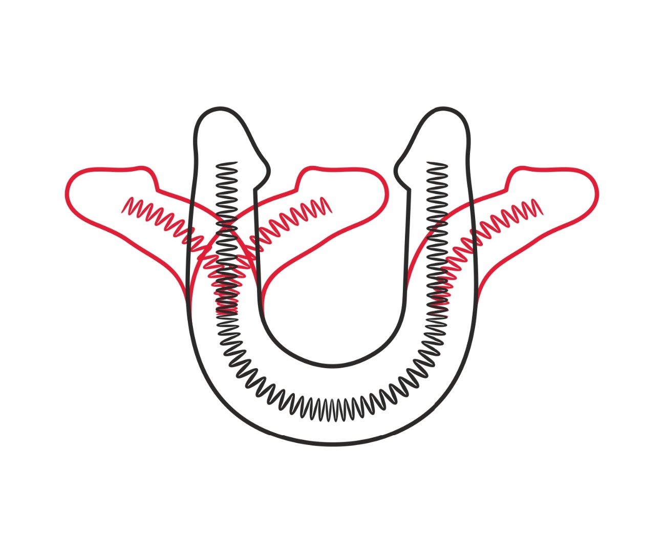 Фаллоимитатор двухсторонний FLEX&FIX SISTEM в ламинате  L 477  мм, D 43 мм, киберкожа арт. 941300