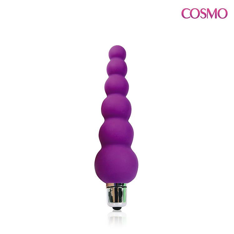 ВИБРОМАССАЖЁР цвет фиолетовый, L 120 мм D 15x25x36 мм арт. CSM-23046