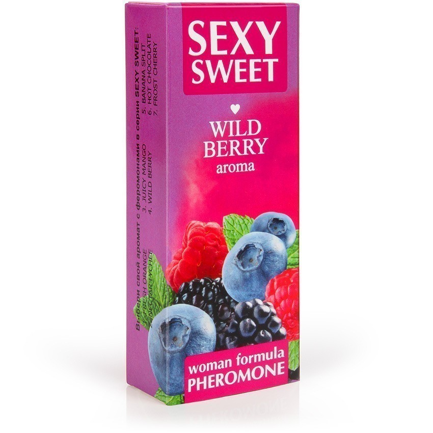 Парфюмированное средство для тела SEXY SWEET WILD BERRY с феромонами 10 мл арт. LB-16121