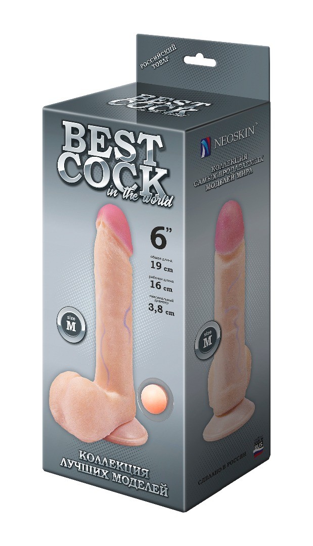   BEST COCK 6"  , L 190  D 38  . 591403