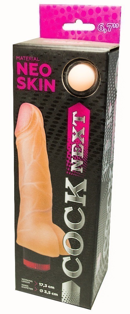 Вибратор реалистик COCK NEXT, L 173 мм D 35 мм, киберкожа арт. 608305
