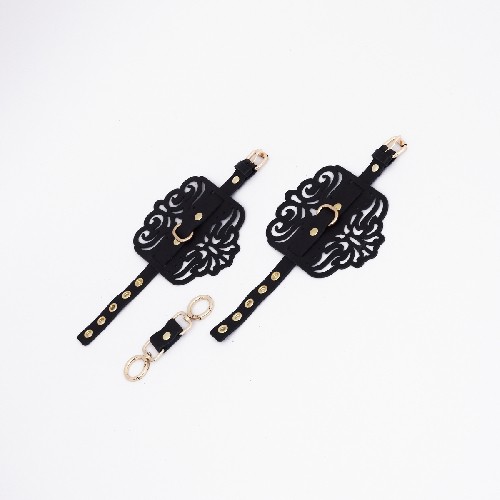 НАРУЧНИКИ ФИГУРНЫЕ С УЗОРАМИ И ЗОЛОТОЙ ФУРНИТУРОЙ, арт. CH-25006