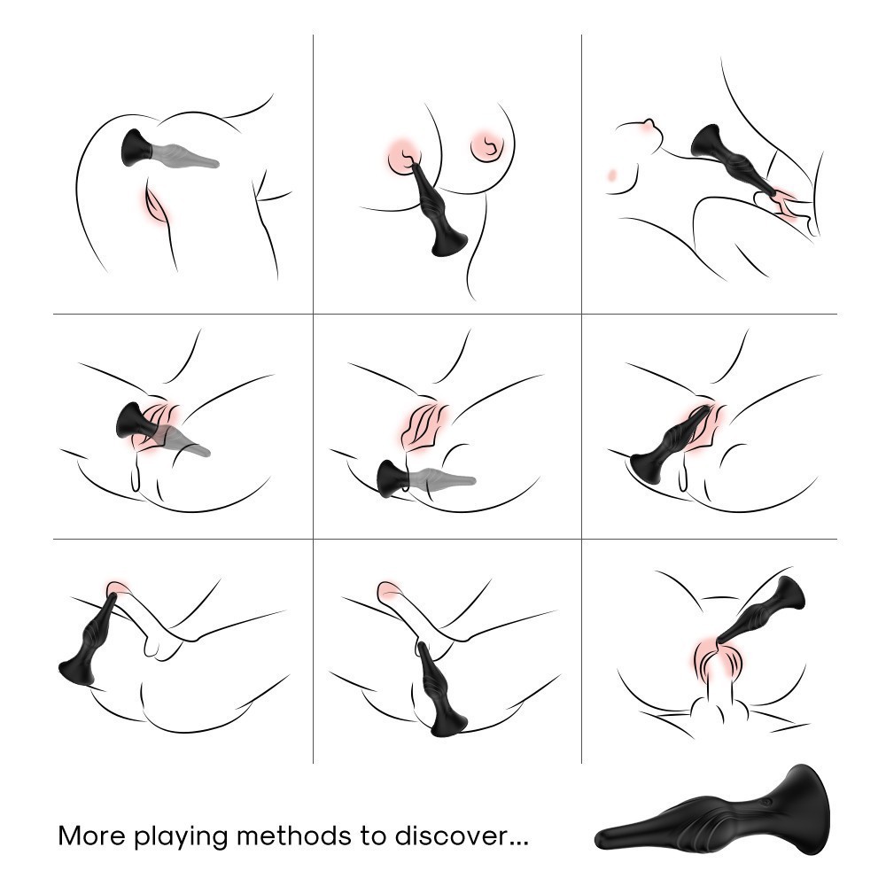 ВИБРОМАССАЖЁР L 165 мм D 38 мм, 9 режимов вибрации, дистанционный пульт арт. USK-A01