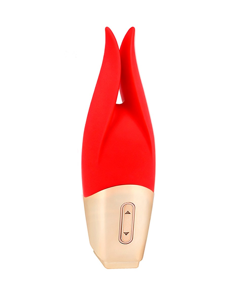 ВИБРОМАССАЖЁР 10 режимов вибрации, L 123 мм D 38 мм, вес 96 г арт. MK-2201 RED