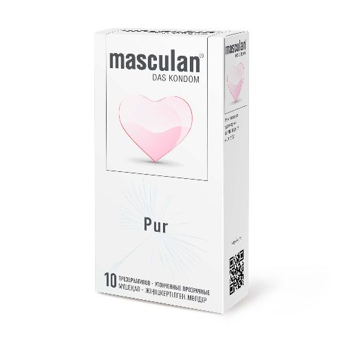 ПРЕЗЕРВАТИВЫ MASCULAN PUR № 10 (УТОНЧЕННЫЕ ПРОЗРАЧНЫЕ) 10 штук