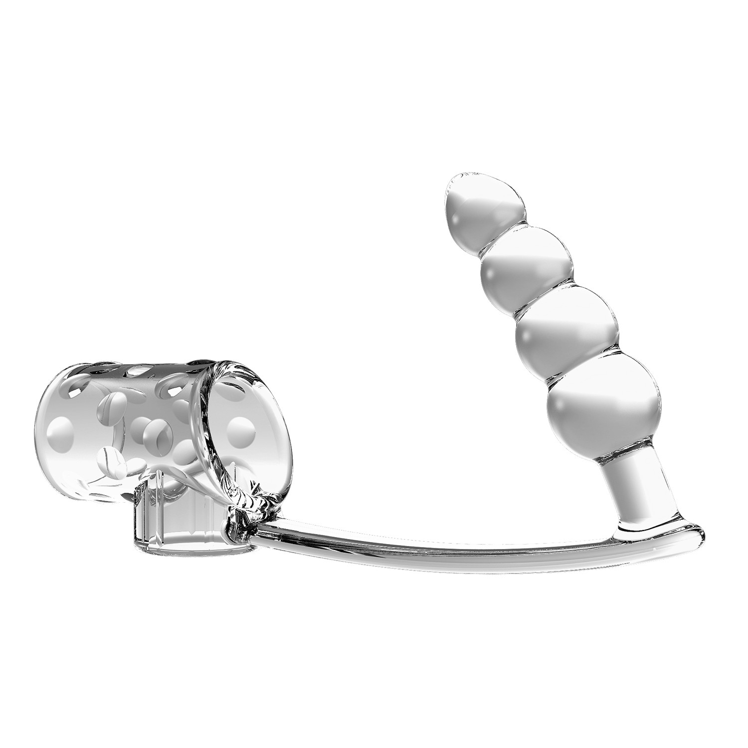 НАСАДКА С АНАЛЬНЫМ CТИМУЛЯТОРОМ L 182x96 мм D насадки 40 мм D втулки 26x20 мм арт. BI-026277M