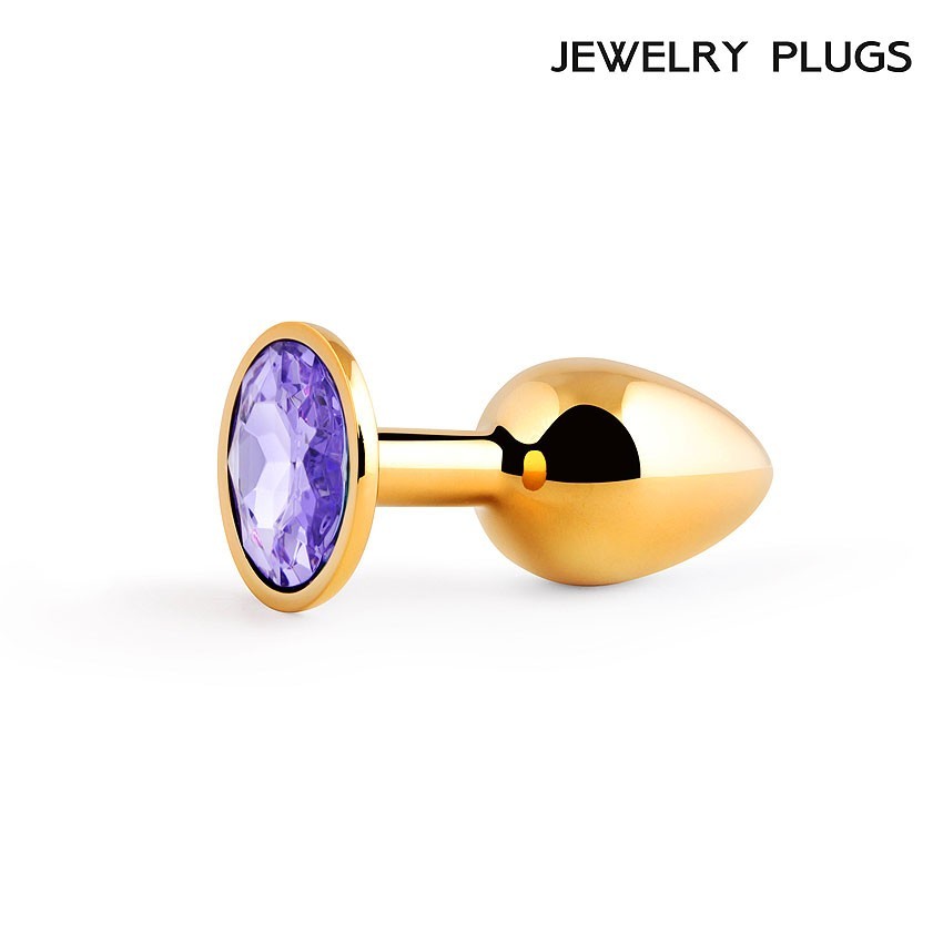 GOLDEN PLUG SMALL (втулка анальная) цвет кристалла светло-филетовый, L 72 мм, D 28 мм, вес 50 г арт. GS-15