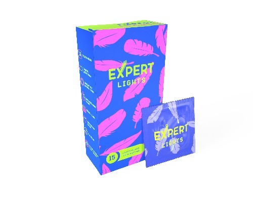 ПРЕЗЕРВАТИВЫ EXPERT LIGHTS № 15 (УЛЬТРАТОНКИЕ) NEW, 15 штук 