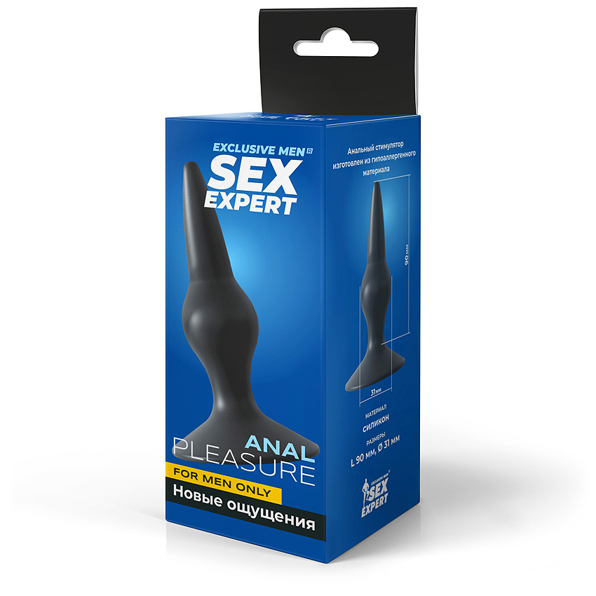 ВТУЛКА АНАЛЬНАЯ цвет чёрный, L 100 мм D 31 мм арт. SEM-55046