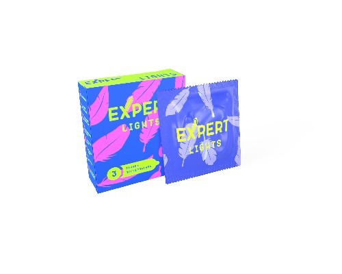 ПРЕЗЕРВАТИВЫ EXPERT LIGHTS № 3 (УЛЬТРАТОНКИЕ) NEW, 3 штуки 