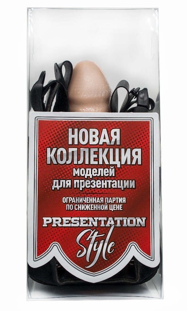 ФАЛЛОИМИТАТОР ПУСТОТЕЛЫЙ HARNESS MINI С БАНДАЖЕМ D 40 мм, L 175/150 мм, артикул 7418/2