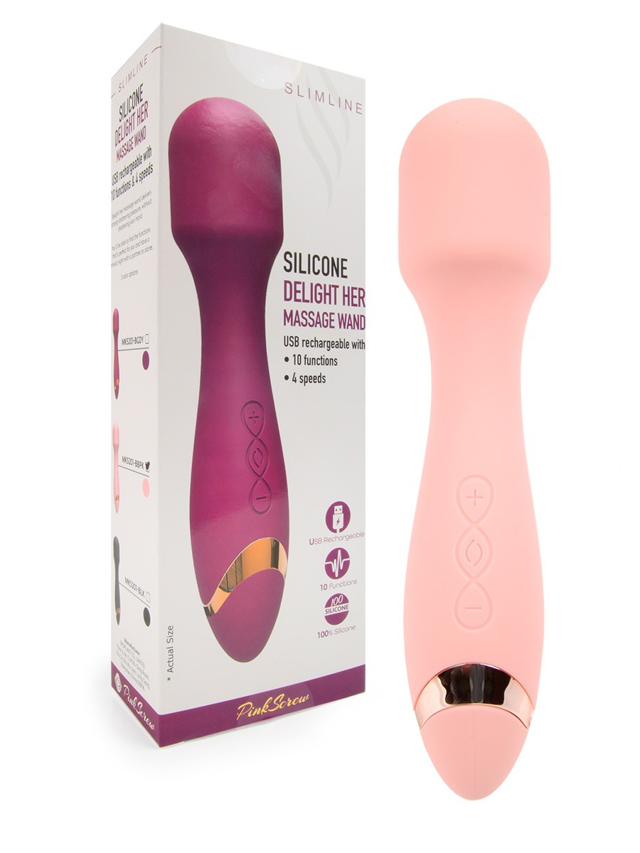 ВИБРОМАССАЖЁР 10 режимов вибрации, L 185 мм D 40 мм, вес 140 г арт. MK-5201 BBPK