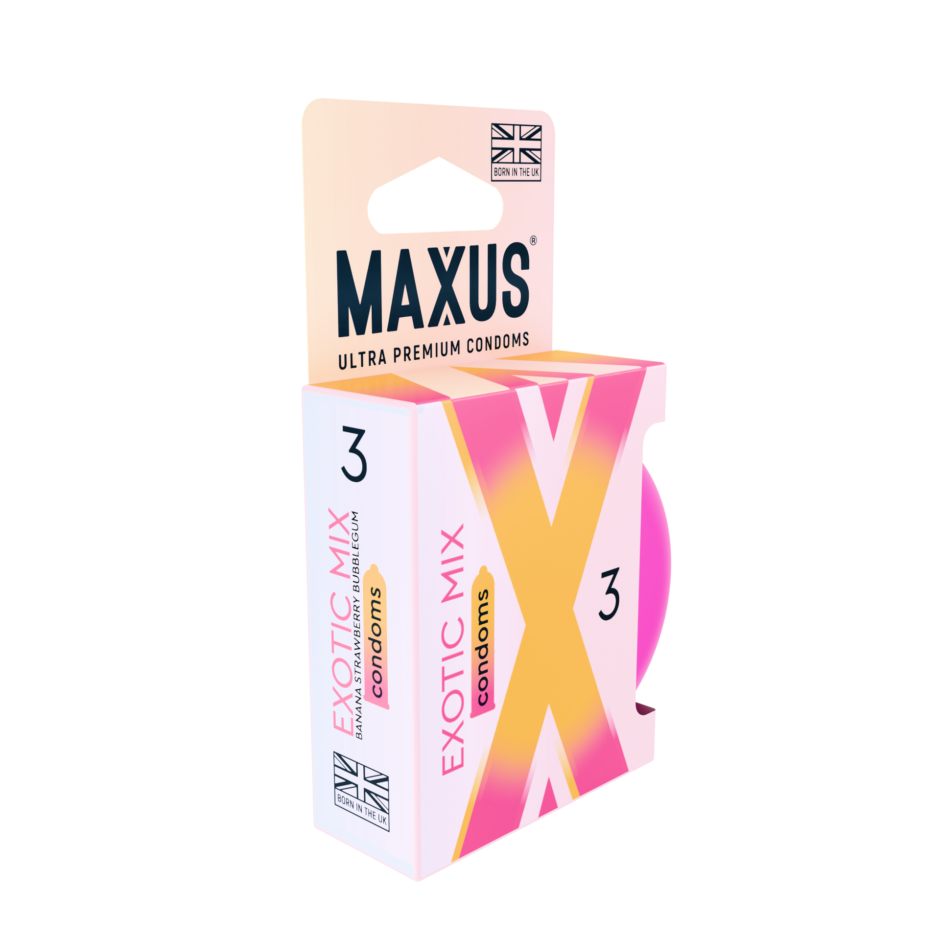 ПРЕЗЕРВАТИВЫ MAXUS EXOTIC MIX №3 X-EDITION (гладкие цветные, ароматизир.) в кейсе