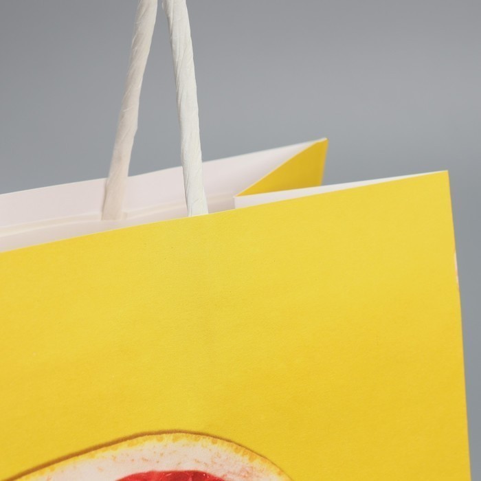 ПАКЕТ ПОДАРОЧНЫЙ КРАФТОВЫЙ СЛАДОСТЬ 22х22х11 см, арт. 9304737