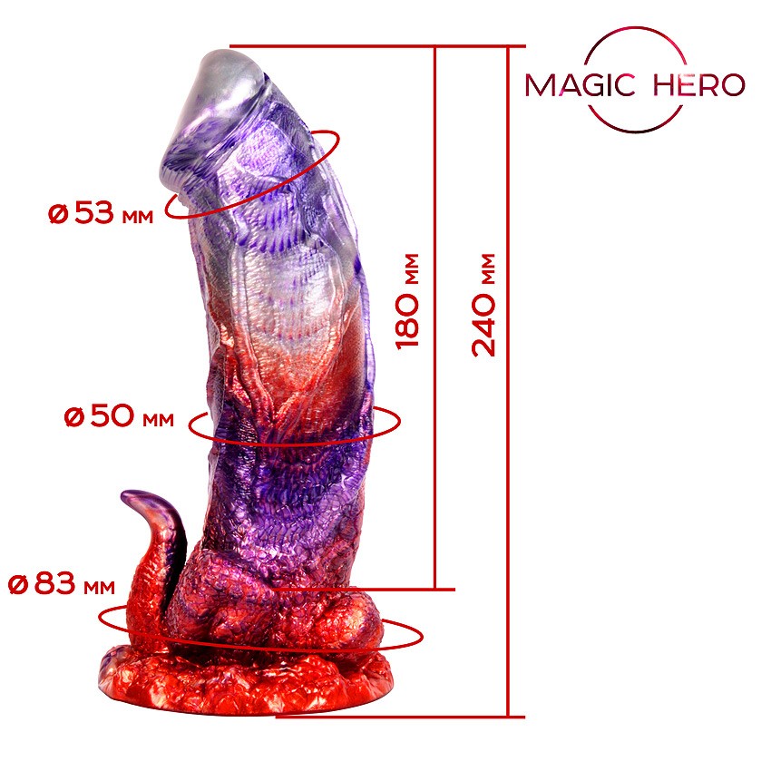 ФАЛЛОИМИТАТОР L 240 мм D 58 мм арт. MH-13044