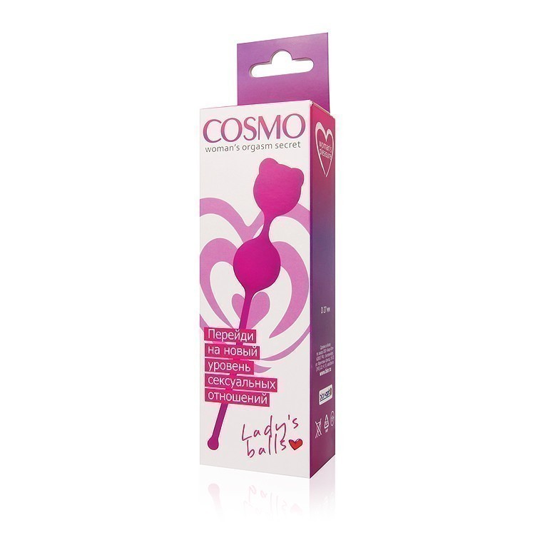 ШАРИКИ ВАГИНАЛЬНЫЕ цвет фиолетовый, вес 55 г, D 27 мм арт. CSM-23009-5
