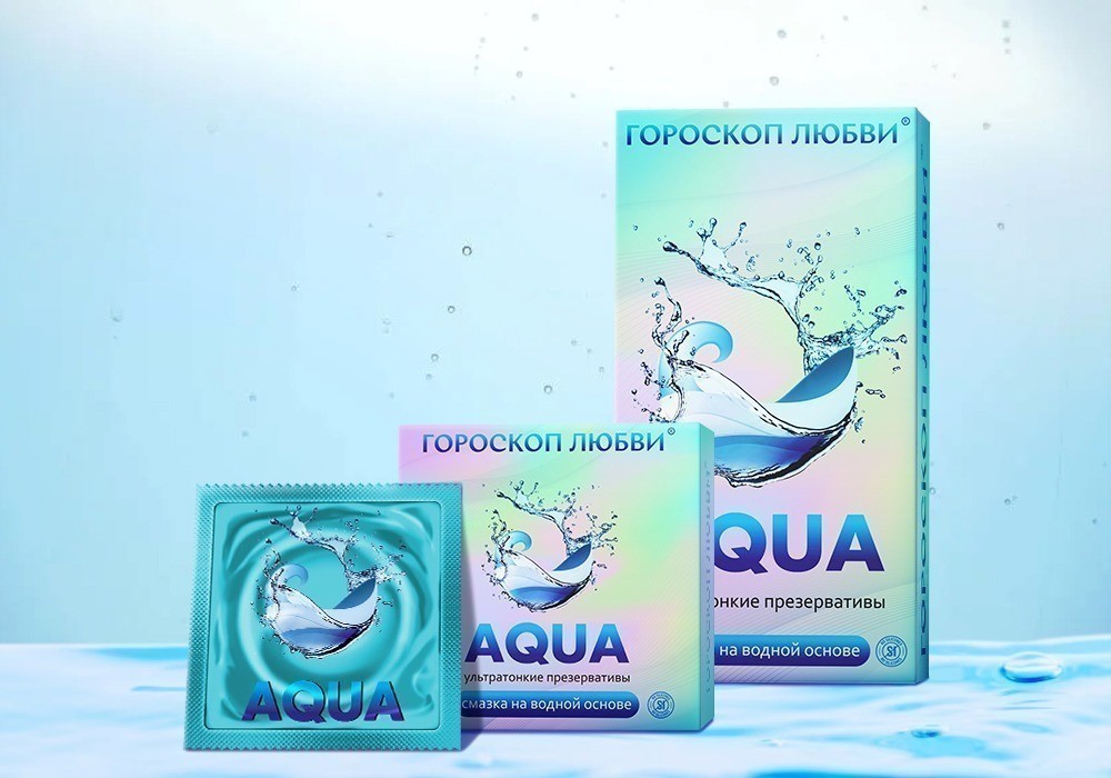 ПРЕЗЕРВАТИВЫ ГОРОСКОП ЛЮБВИ АКВА, 12 штук