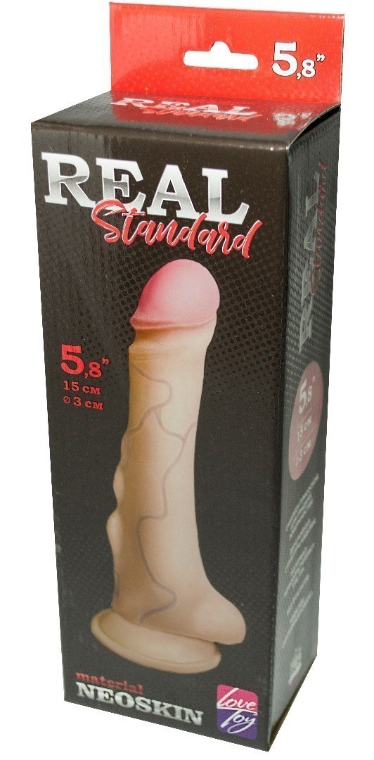 Фаллоимитатор REAL STANDART на присоске, L 150 мм D 30 мм арт. 014903