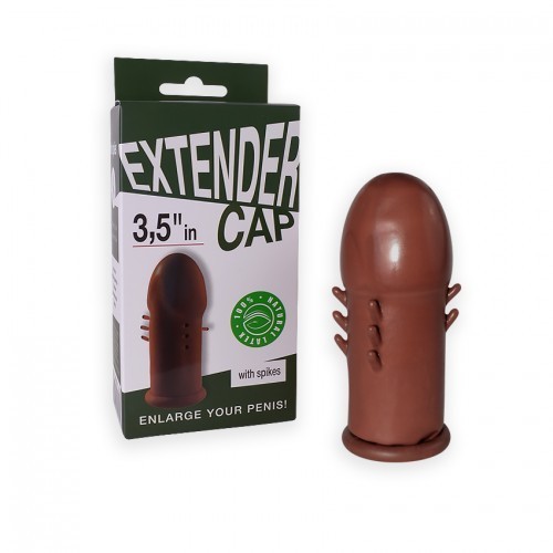 НАСАДКА-УДЛИНИТЕЛЬ ЛАТЕКСНЫЙ "СИТАБЕЛЛА" С УСИКАМИ L 3,5" (9 см) мулат, артикул 3237