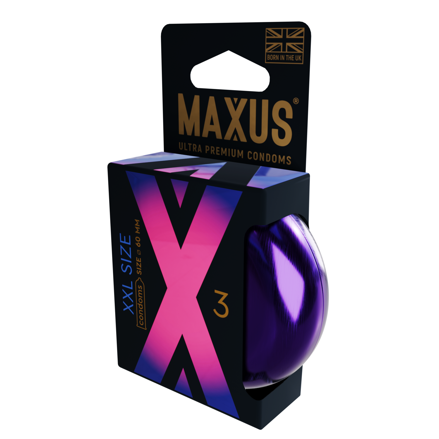 ПРЕЗЕРВАТИВЫ MAXUS XXL № 3 X-EDITION (гладкие, увеличенные) в кейсе