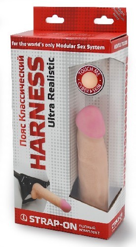 Фаллоимитатор на трусиках HARNESS, L 170 мм D 42 мм арт. 731203