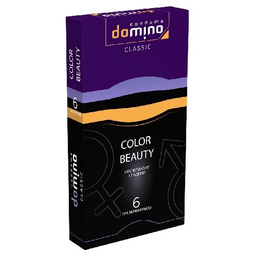 ПРЕЗЕРВАТИВЫ DOMINO CLASSIC COLOUR BEAUTY 6 штук