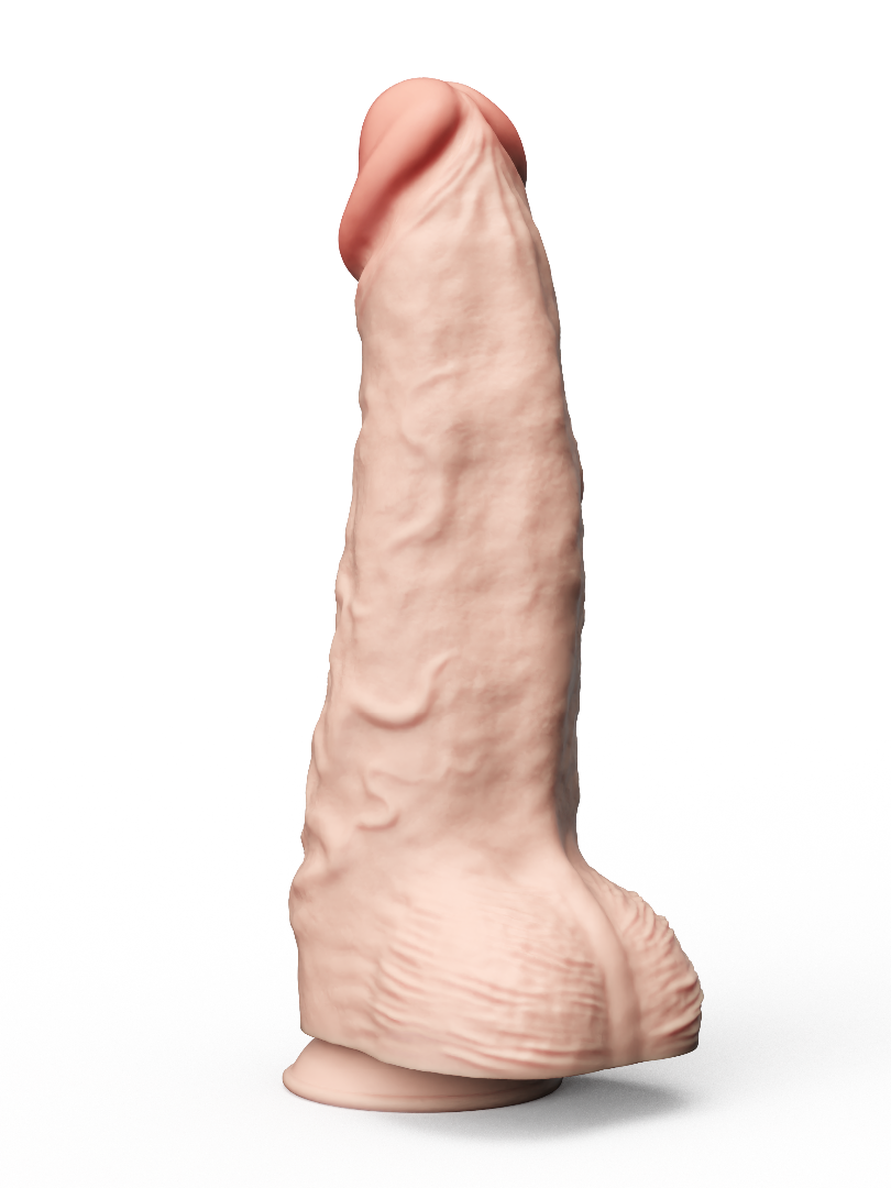 ФАЛЛОИМИТАТОР СУПЕРГИГАНТ С ПРИСОСКОЙ В ЛАМИНАТЕ L 420 мм D 115 мм арт. 958500