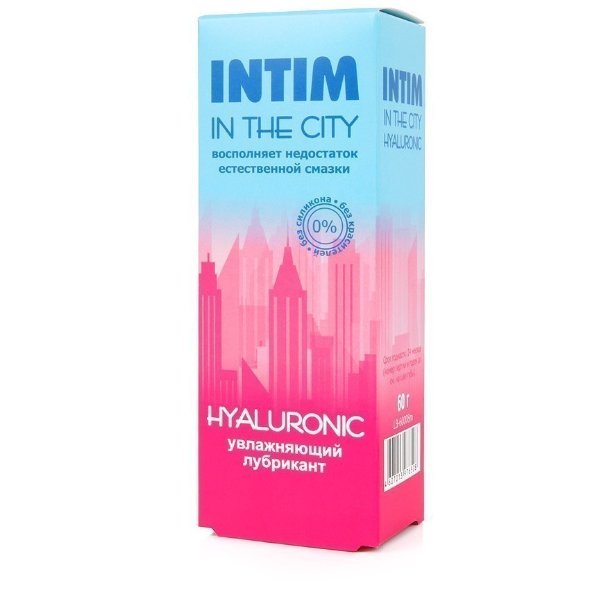 Лубрикант увлажняющий Intim in the city hyaluronic по ТУ 21.20.23-011-25074123-2021, 60 г арт. LB-60008m