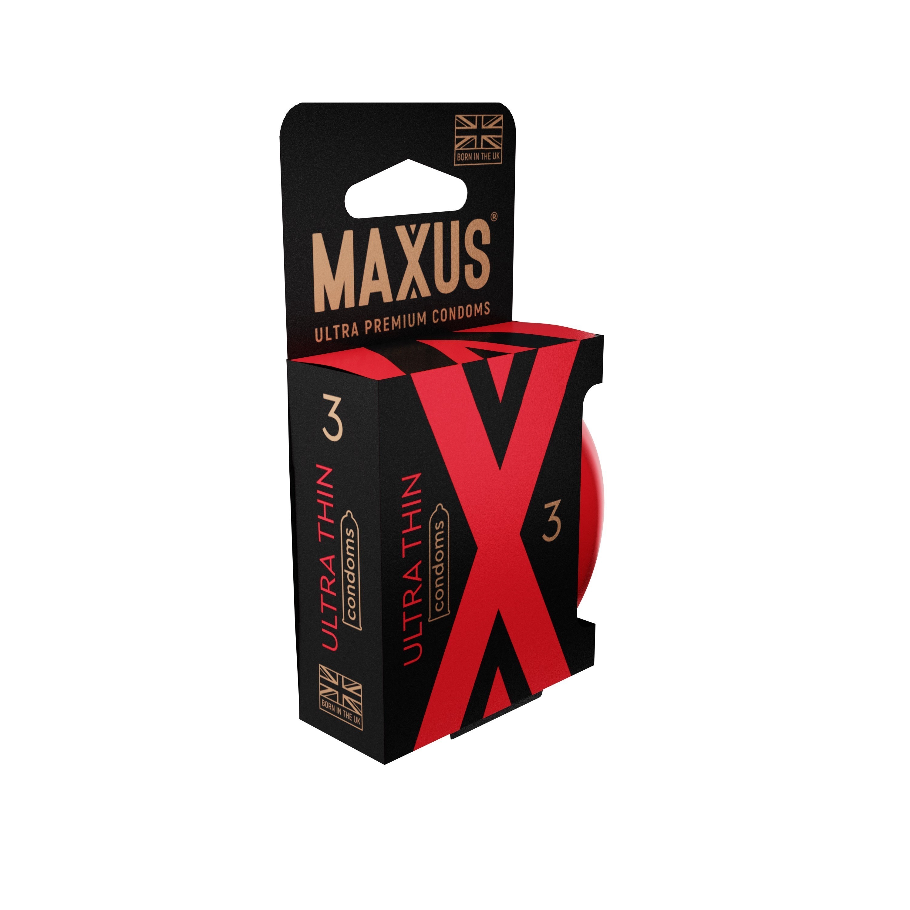 ПРЕЗЕРВАТИВЫ MAXUS ULTRA THIN № 3 X-EDITION (ультратонкие с обильн. смазкой) в кейсе