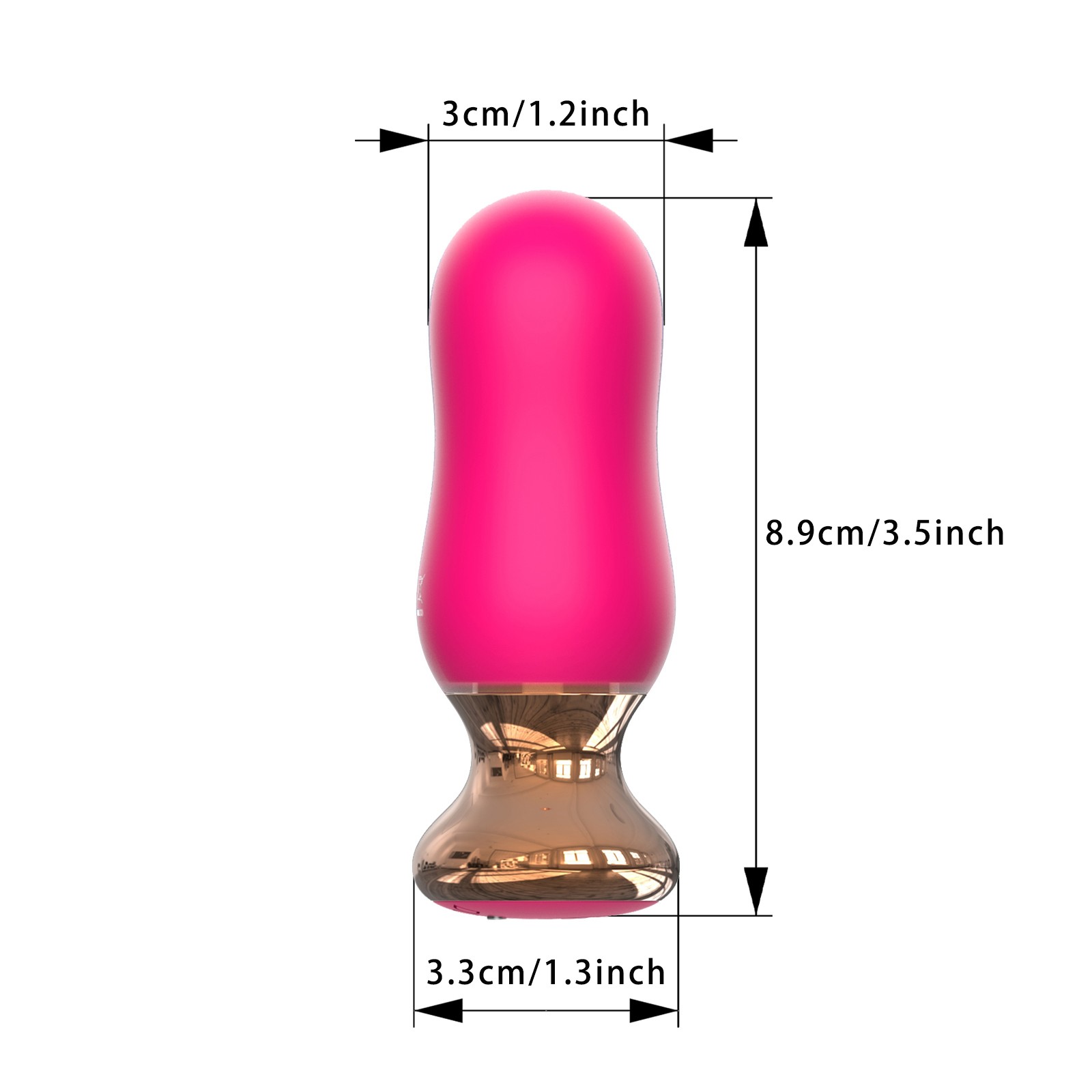 ВИБРОМАССАЖЁР  L рабочей части 60 мм D 29 мм, 10 режимов вибрации, арт. MY-1705