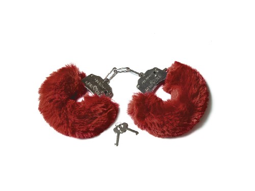 НАРУЧНИКИ С ПУШИСТЫМ МЕХОМ ВИННОГО ЦВЕТА (BE MINE) (ONE SIZE) арт. 06205
