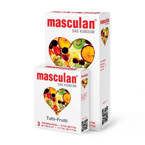 ПРЕЗЕРВАТИВЫ MASCULAN 1 ULTRA № 3 (НЕЖНЫЕ С АРОМАТОМ ТУТТИ-ФРУТТИ) 3 штуки