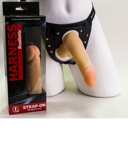 ФАЛЛОИМИТАТОР С ПОЯСОМ HARNESS L 178 мм D 38 мм арт. 285003