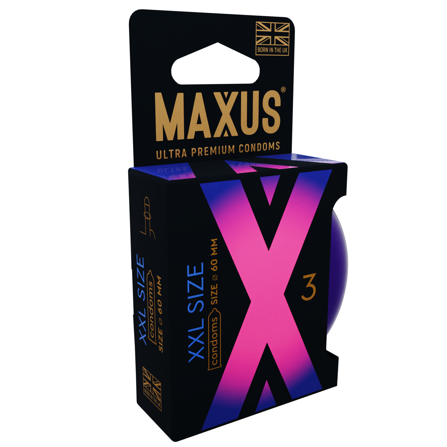 ПРЕЗЕРВАТИВЫ MAXUS XXL № 3 X-EDITION (гладкие, увеличенные) в кейсе