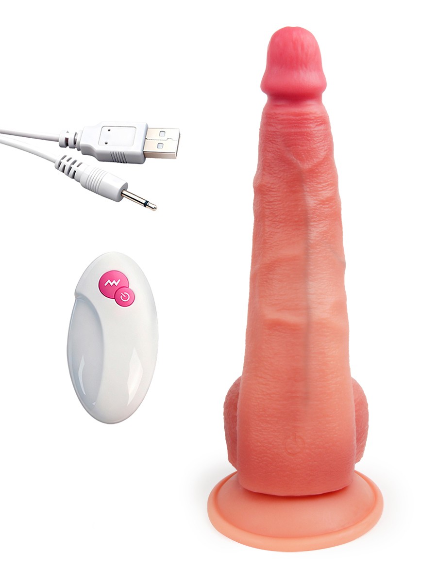 ВИБРОМАССАЖЁР L 300 мм D 75 мм, вес 1120 г, 10 режимов вибрации, дистанционный пульт, арт. ER-30123