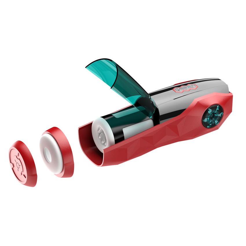 МАСТУРБАТОР С ВИБРАЦИЕЙ 10 возвратно-поступательных движений, 10 режимов ротации, голосовое сопровождение, L 310 мм D 90 мм, вес 860 г арт. RS-62002