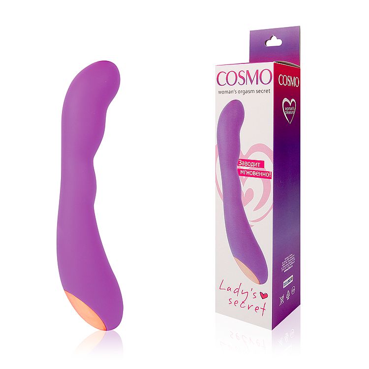 ВИБРОМАССАЖЁР 20 режимов вибрации, цвет фиолетовый, L 222 мм D 35 мм арт. CSM-23056